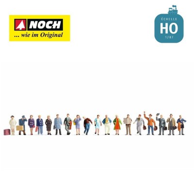 NOCH 16106 1:87 H0 FIGURKI XL SET Passengers (pasażerowie)