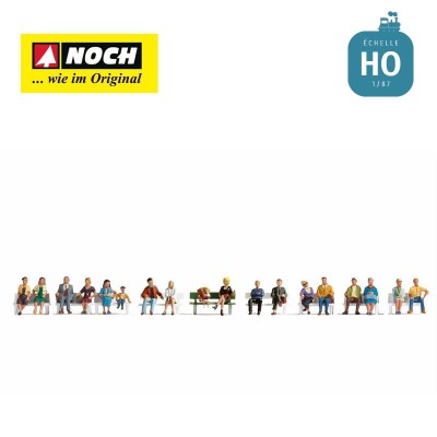 NOCH 16131 1:87 H0 FIGURKI XL SET Sitting People (siedzący ludzie)