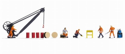 NOCH 16270 1:87 H0 FIGURKI XL SET 'Rail Depot' (Zajezdnia Kolejowa)