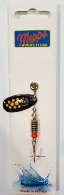 BŁYSTKA MEPPS BLACK FURY czarny / żółte kropki nr3 (6,5g) #724308