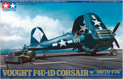 TAMIYA 61085 1:48 Vought F4U-1D Corsair w/ Moto-Tug