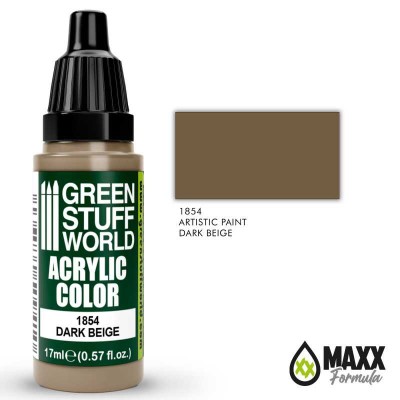 GSW 1854 Acrylic Color MAXX FORMULA - DARK BEIGE 17ml