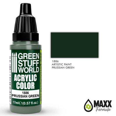 GSW 1886 Acrylic Color MAXX FORMULA - PRUSSIAN GREEN 17ml