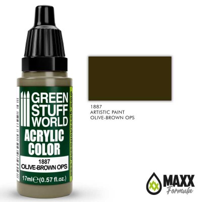 GSW 1887 Acrylic Color MAXX FORMULA - OLIVE-BROWN OPS 17ml