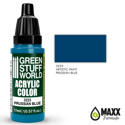 GSW 3223 Acrylic Color MAXX FORMULA - PRUSSIAN BLUE 17ml