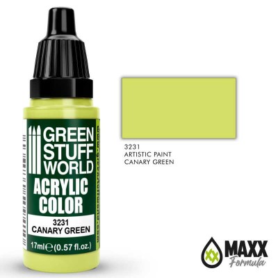 GSW 3231 Acrylic Color MAXX FORMULA - CANARY GREEN 17ml