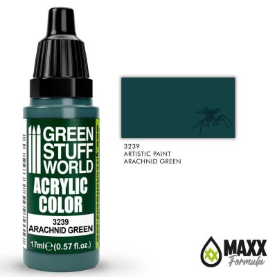 GSW 3239 Acrylic Color MAXX FORMULA - ARACHNID GREEN 17ml