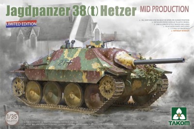 TAKOM 2171X 1:35 Jagdpanzer 38(t) Hetzer Mid Production (Limited Edition)