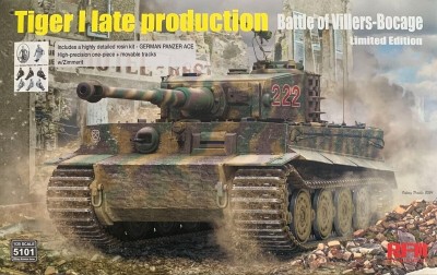 RYE FIELD MODEL RM5101 1:35 Tiger I Late Production - Battle of Villers-Bocage 1944 (Limited Edition)