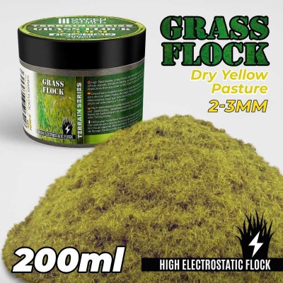 GSW 11141 Static Grass Flock 2-3mm 200ml - DRY YELLOW PASTURE (trawa statyczna)