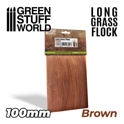 GSW 3351 Long Grass Flock 100mm - Brown (długa trawa)