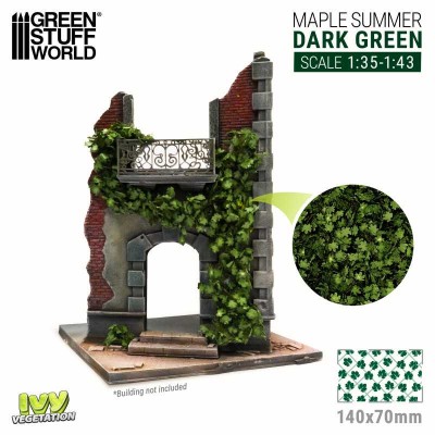 GSW 4638 Ivy Foliage - Dark Green Maple - Large // klon (ultrarealistyczne liście) 