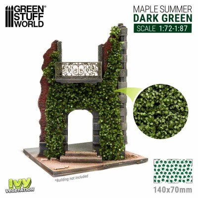 GSW 4639 Ivy Foliage - Dark Green Maple - Small // klon (ultrarealistyczne liście) 