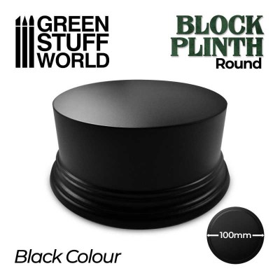 GSW 2703 Round Block Plinth 10cm - Black (podstawka)