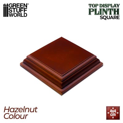 GSW 4987 Square Wood display bases 4x4 cm - Hazelnut (podstawka)