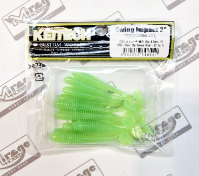 KEITECH SWING IMPACT 2"(5cm) #026S Clear Chartreuse Glow (op. 12szt) 