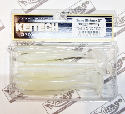KEITECH EASY SHINER 4"(10cm) LT#55S LT Pearl Glow (op. 7szt) 