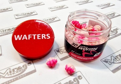 DUMBELLS MATCH PRO WORMS 3D WAFTER 12mm DUO SHRIMP (krewetka) (opak. 20g)