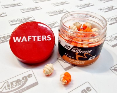 DUMBELLS MATCH PRO WORMS 3D WAFTER 12mm DUO CHOCOLATE-ORANGE (opak. 20g)