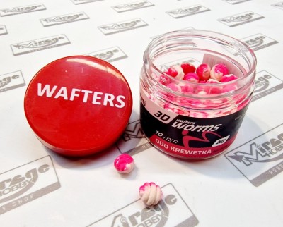 DUMBELLS MATCH PRO WORMS 3D WAFTER 10mm DUO SHRIMP (krewetki) (opak. 20g)