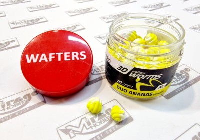 DUMBELLS MATCH PRO WORMS 3D WAFTER 10mm DUO PINEAPPLE (ananas) (opak. 20g)