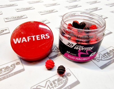 DUMBELLS MATCH PRO WORMS 3D WAFTER 10mm DUO HALIBUT (opak. 20g)