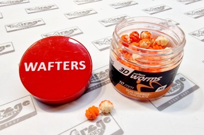 DUMBELLS MATCH PRO WORMS 3D WAFTER 10mm DUO CHOCOLATE-ORANGE (opak. 20g)