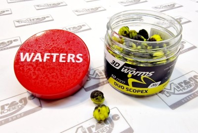 DUMBELLS MATCH PRO WORMS 3D WAFTER 10mm DUO SCOPEX (opak. 20g)