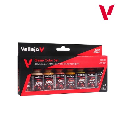 VALLEJO 72187 Game Color - Skin Tones [PAINT SET]