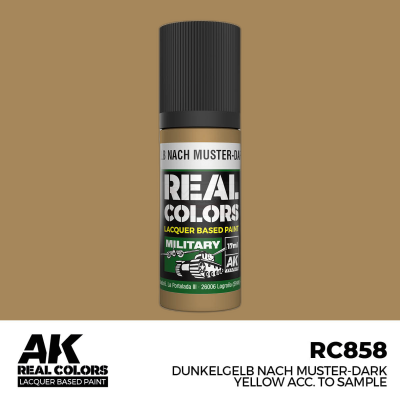 AK RC858 REAL COLORS Dunkelgelb Nach Muster-Dark Yellow acc to Sample (lacquer paint)