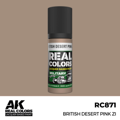 AK RC871 REAL COLORS British Desert Pink ZI 17ml (lacquer paint)