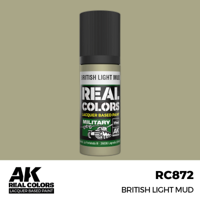 AK RC872 REAL COLORS British Light Mud 17ml (lacquer paint)