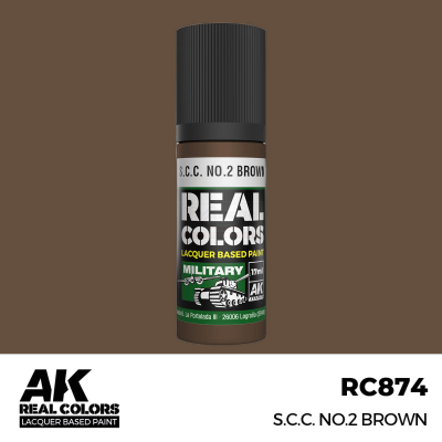 AK RC874 REAL COLORS SCC No.2 Brown 17ml (lacquer paint)