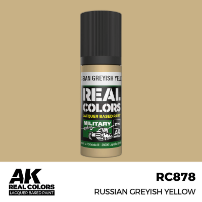 AK RC878 REAL COLORS Russian Greyish Yellow 17ml (lacquer paint)