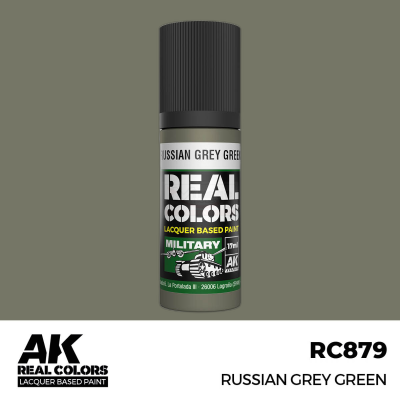 AK RC879 REAL COLORS Russian Grey Green 17ml (lacquer paint)
