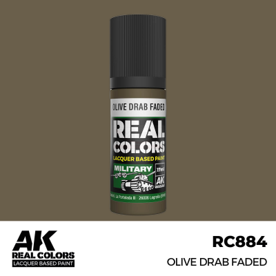 AK RC884 REAL COLORS Olive Drab Faded 17ml (lacquer paint)