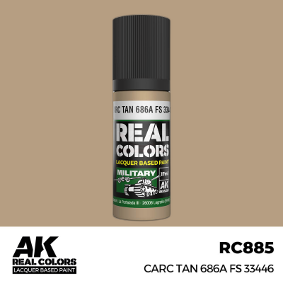 AK RC885 REAL COLORS CARC Tan 686A FS 33446 17ml (lacquer paint)