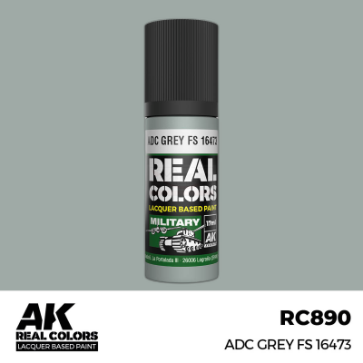 AK RC890 REAL COLORS ADC Grey FS 16473 17ml (lacquer paint)