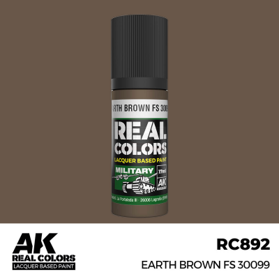 AK RC892 REAL COLORS Earth Brown FS 30099  17ml (lacquer paint)