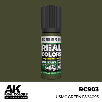 AK RC903 REAL COLORS USMC Green FS 34095 17ml (lacquer paint)