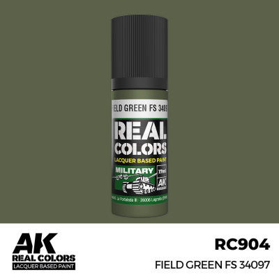 AK RC904 REAL COLORS Field Green FS 34097 17ml (lacquer paint)