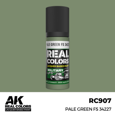 AK RC907 REAL COLORS Pale Green FS 34227 17ml (lacquer paint)