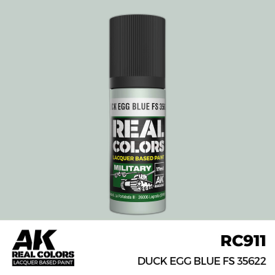AK RC911 REAL COLORS Duck Egg Blue FS 35622 17ml (lacquer paint)