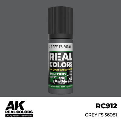 AK RC912 REAL COLORS Grey FS 36081 17ml (lacquer paint)