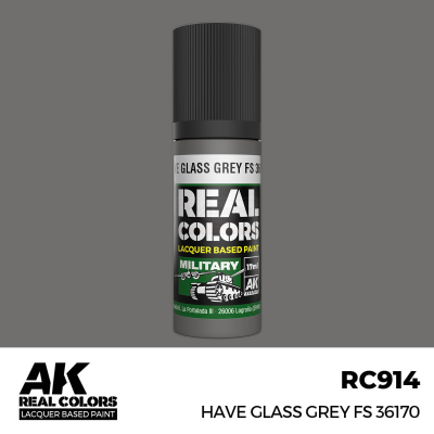AK RC914 REAL COLORS Have Glass Grey FS 36170 17ml (lacquer paint)