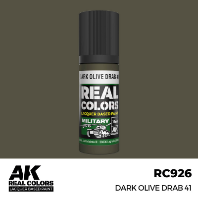 AK RC926 REAL COLORS Dark Olive Drab 41 17ml (lacquer paint)