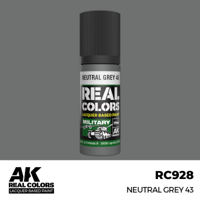 AK RC928 REAL COLORS Neutral Grey 43 17ml (lacquer paint)