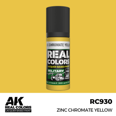 AK RC930 REAL COLORS Zinc Chromate Yellow 17ml (lacquer paint)