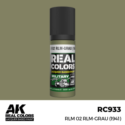 AK RC933 REAL COLORS RLM02 RLM-GRAU (1941) 17ml (lacquer paint)