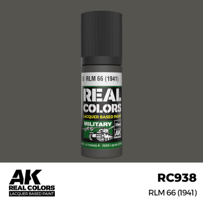 AK RC938 REAL COLORS RLM66 (1941) Grey 17ml (lacquer paint)